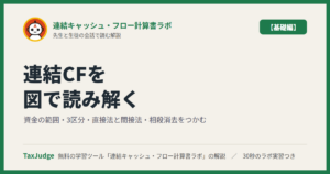 連結キャッシュ・フロー計算書ラボ【基礎編】｜先生と一緒に図で学ぶ資金の範囲・3区分・相殺消去