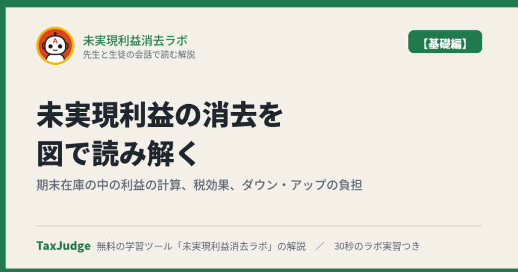 未実現利益消去ラボ【基礎編】｜先生と生徒の会話で読む解説