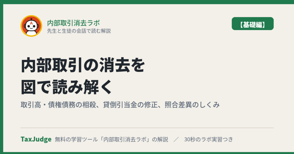 内部取引消去ラボ【基礎編】｜先生と生徒の会話で読む解説