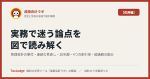 減損会計ラボ【応用編】｜先生と一緒に図で学ぶ管理会計の単位・連結の見直し・20年超・4つの割引率・超過額の配分・期中の減損