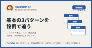 移転価格税制ラボ【設例・基本の3パターン編】