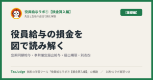 役員給与ラボ①【基礎編】｜先生と一緒に図で学ぶ定期同額給与・事前確定届出給与・届出期限・別表四